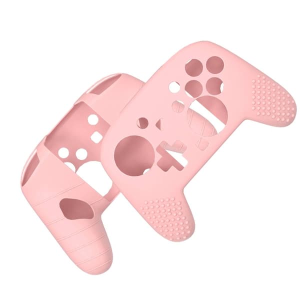 Silikone Beskyttelsesetui Kompatibelt med Switch 2 Pro Controller - 2 Stk Pink