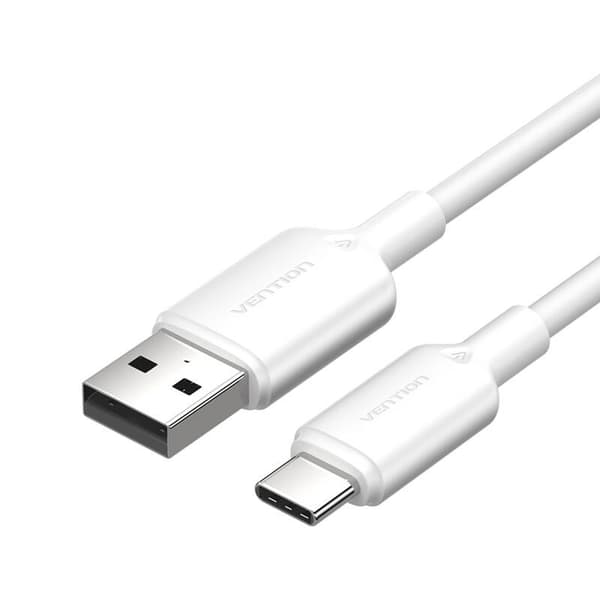 USB 2.0 A til USB-C 3A kabel Vention CTQWF 1M (hvid)