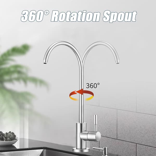 Vandfilterhane med 360° rotation