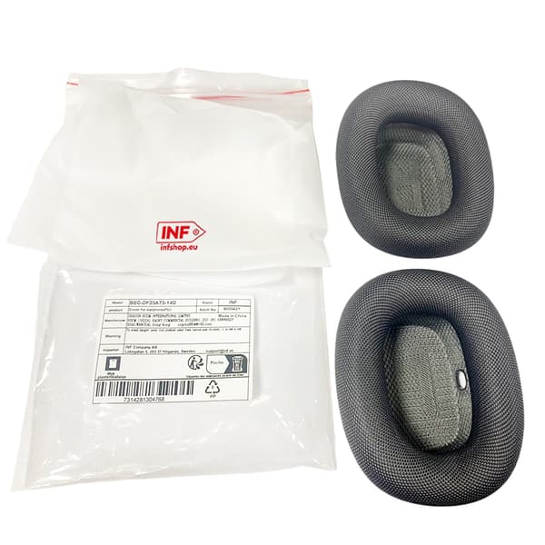Øreputer for AirPods Max - Apple Fabric & Silicone Grey