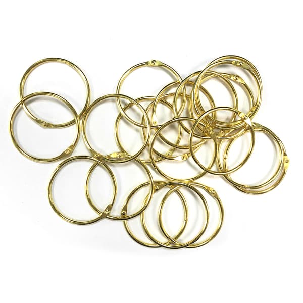 Pyöreät verhokoukut, 20 kpl Gold