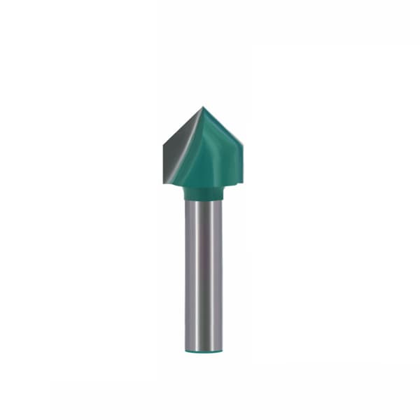 V-Groove Router Bit Sæt - 1/4 Tomme Skaft, Twin Pack A