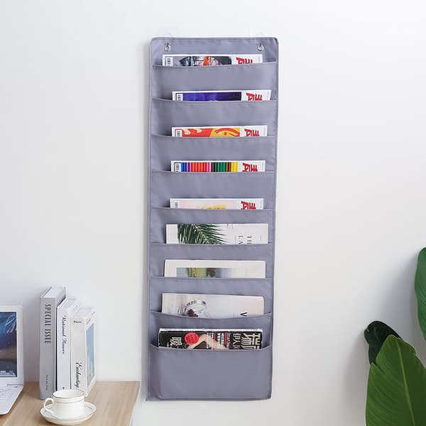 Oxford Book Storage Hængende Organizer, 9 Niveauer Grey