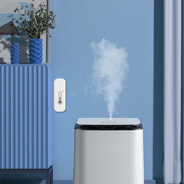 Tuya WiFi & Bluetooth Smart Home Temperatur- og fuktighetssensor for Smarte Hjem