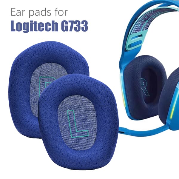 Öronkuddar till Logitech G733 1 par Blue