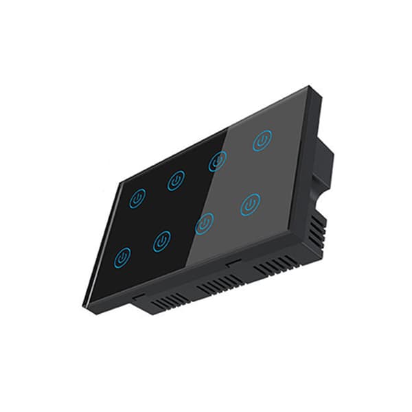 Smart Wifi Touch Switch - 8 Gang - DS-1431WN - Musta