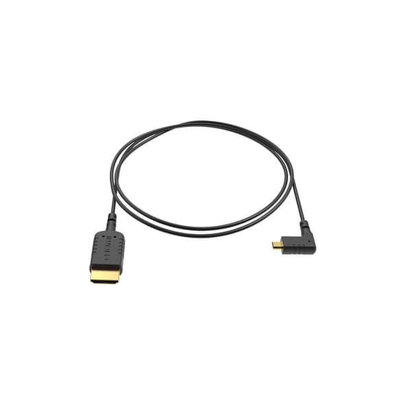 Kabel Micro HDMI-HDMI Vinklad Extra Tunn 40cm