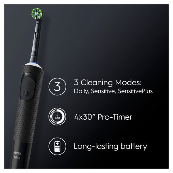 Eltandborste Vitality Pro Black Extra Refill