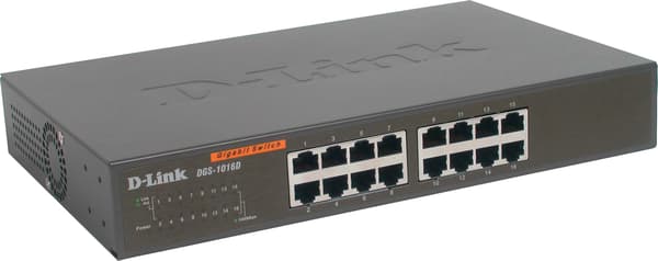 Switch, 16x10/100/1000Mbps, RJ45