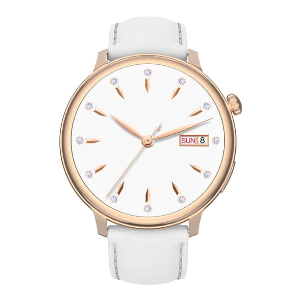 Smartwatch med puls-, blodtryks- og iltmåling White