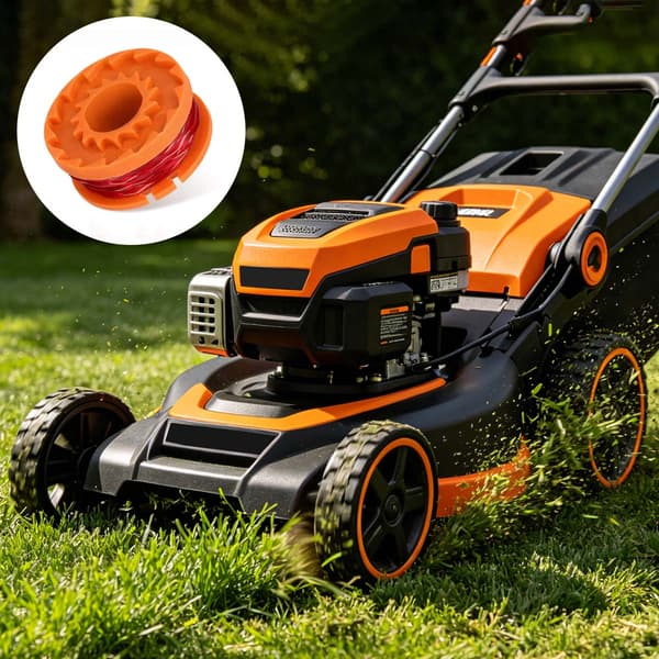 6-pack erstatningssneller med trimmertråd for Worx WA0010 gresstrimmer Orange