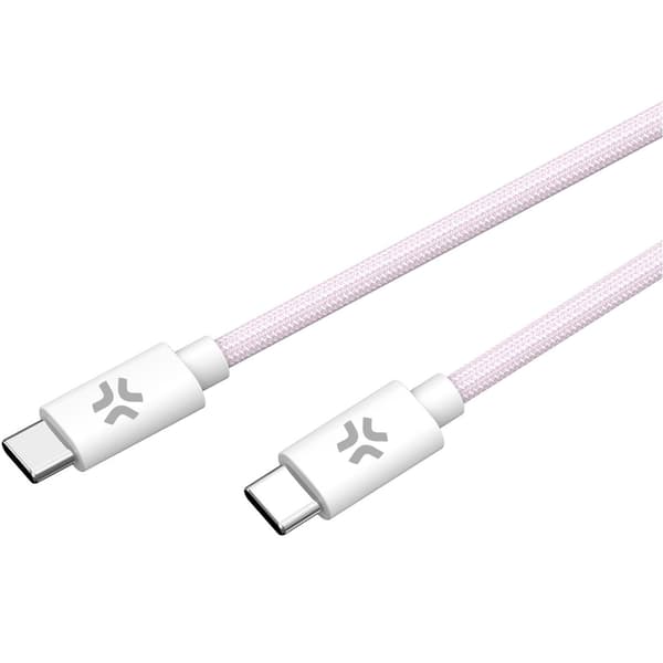 USB-C - USB-C-kaapeli 60 W 1,5 m Pinkki