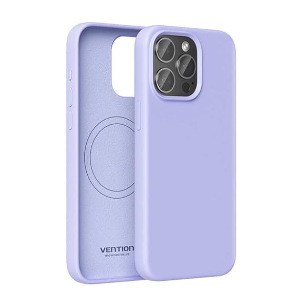 Vention KUFV0-40 silikondeksel til iPhone 15 Pro Max (lilla)