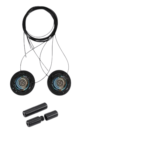 Knytfri elastiske skolisser Black