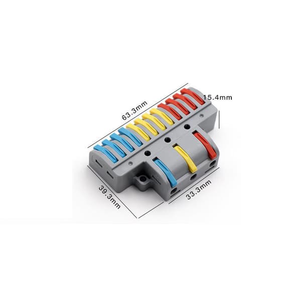 Spak Wire Mutter Connectors Conductor Compact Quick Wiring 3 in 12 Out