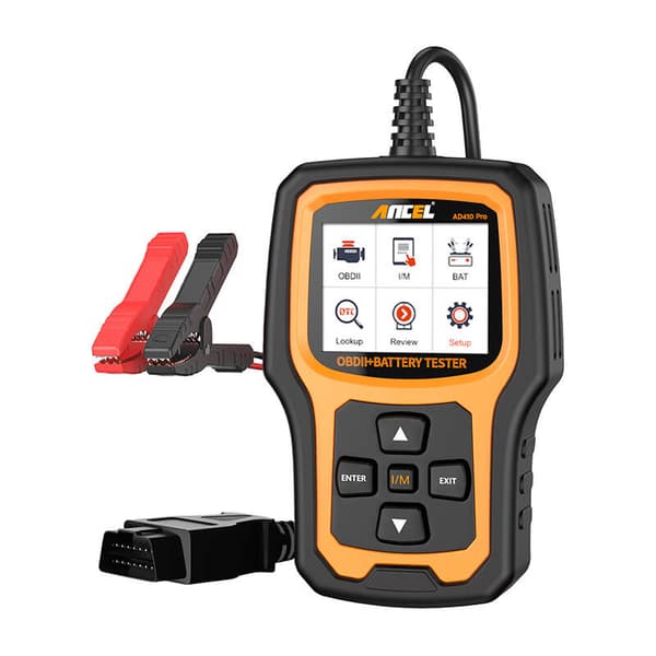 2-i-1 diagnostisk scanner OBD2 og batteritester Ancel AD410 PRO