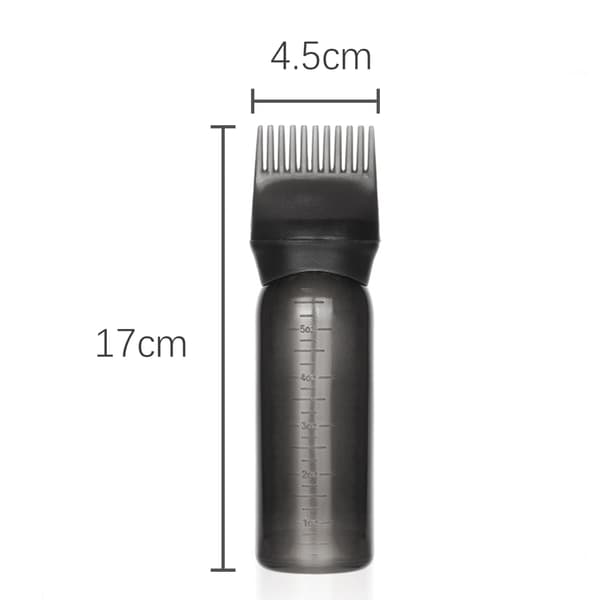 Applikatorflaska för hårfärg / hårfärgningskam 2-pack
