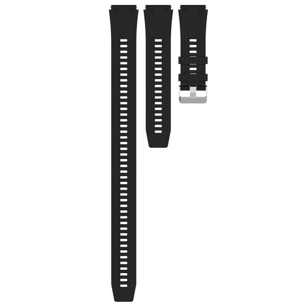 Klokkereim 22 mm med 2 størrelser Black