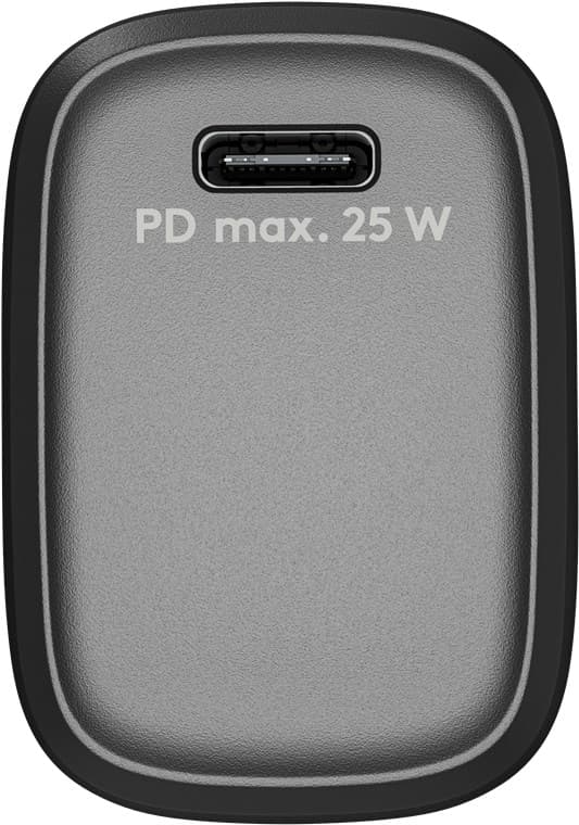 USB-C™ PD GaN hurtiglader (25 W) svart