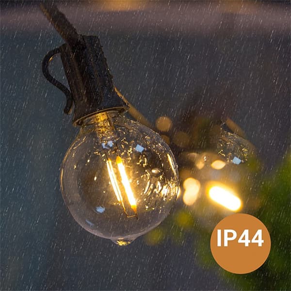 15m 25 LED E12 Globe Valosarja Varapolttimolla - 220V EU-pistoke