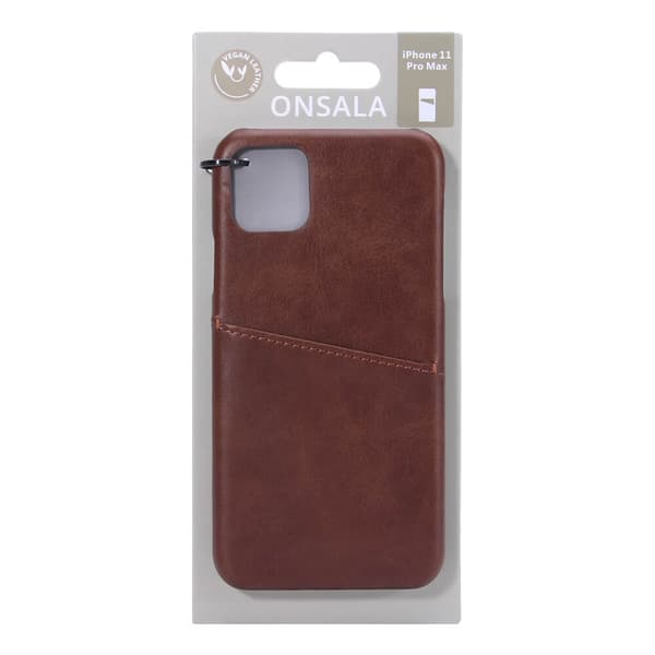 Mobilskal Kortfack Brun - iPhone 11 Pro Max