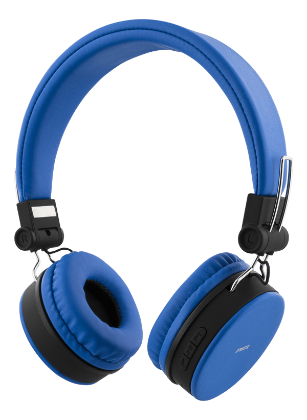 BT200 Foldable on-ear BT headset, 3.5 mm, blue