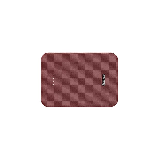 Powerbank Colour 10 10000mAh USB-C+USB-A Rød
