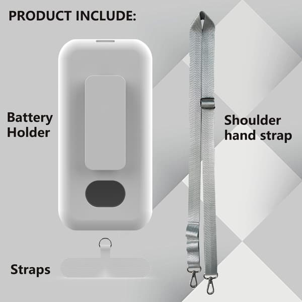 Batteriback Clip Skyddsfodral för Apple Vision Pro White