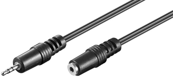 Lydforlængerkabel AUX, 2,5 mm stereo