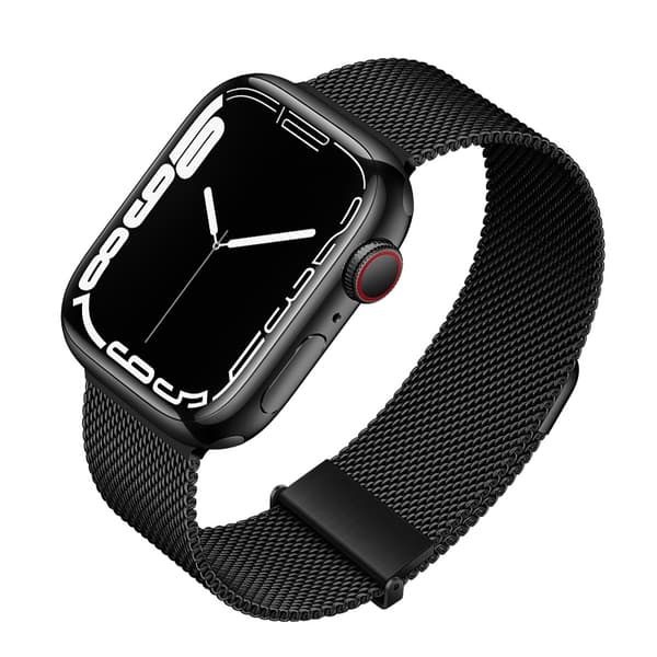 Grafit Milanese Loop-rem til Apple Watch Black L