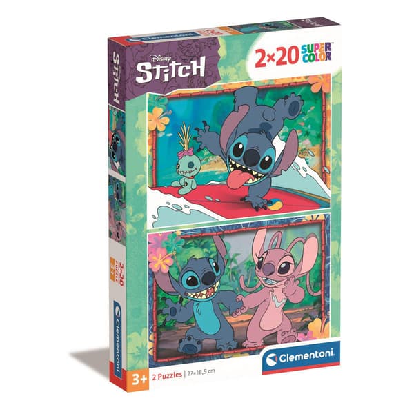 Palapeli 2x20 Pcs Disney Stitch