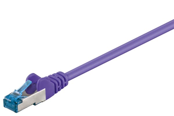 Patchkabel CAT 6A, S/FTP (PiMF), violett, 1,5 m