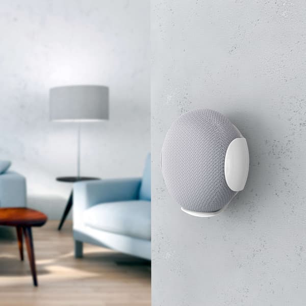 Veggfeste Google Home Mini Hvit