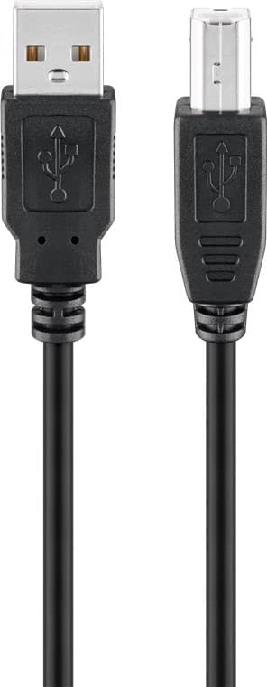 USB 2.0 Hi-Speed -kaapeli, musta