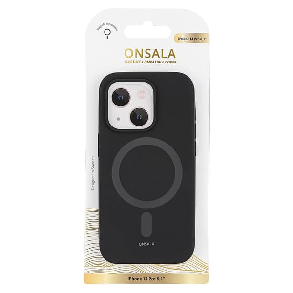 Mobildeksel Silikon MagSeries Black - iPhone 14 Pro