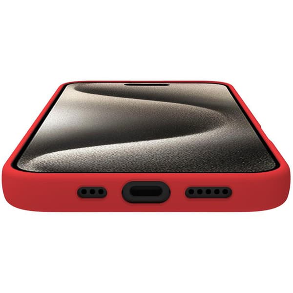 Cromo Soft gummideksel iPhone 16 Rød