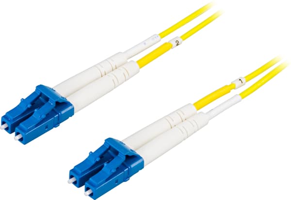 OS2 Fiber cable, LC - LC, duplex, singlemode, 2m