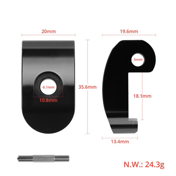 Robust Hopfällbart Spänne för Xiaomi M365/Pro Black
