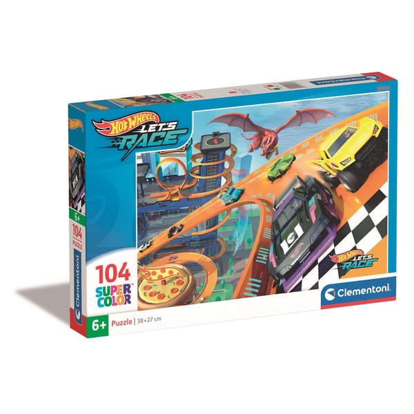 Palapeli 104 Pcs Hotwheels