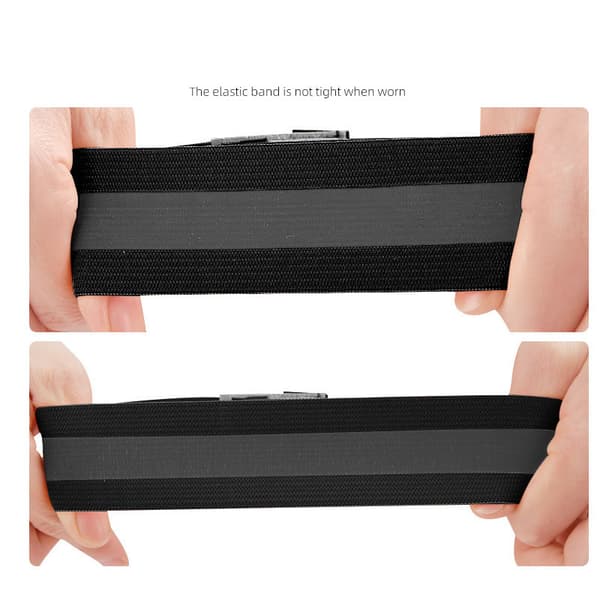 Reflekterande armband - Förbättrad synlighet för säkerhet i mörkret (4-pack) Black