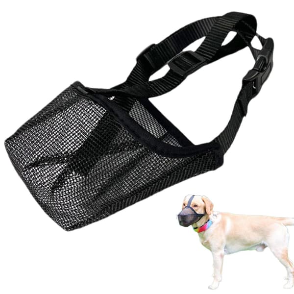 Nylon hundemundkurv Black L