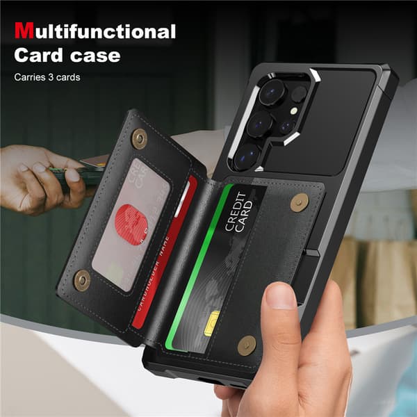 Elegant sort etui til Samsung S24 Plus: Beskyttelse og stil