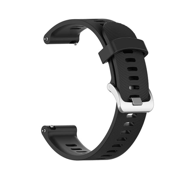 Urrem til Garmin Forerunner 245 Silikone Black 20 mm