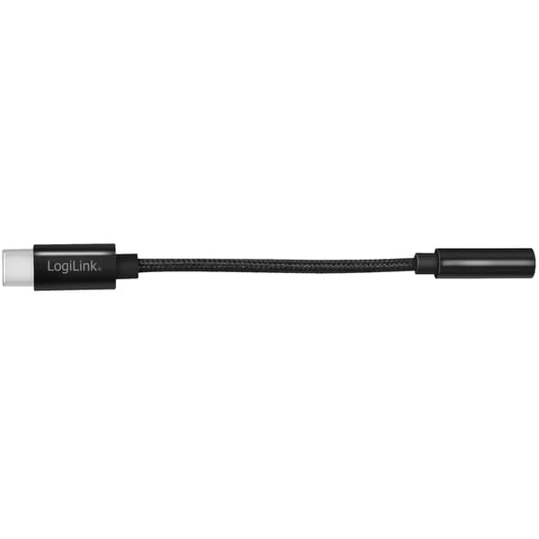 USB-C 3,5 mm lydadapter med DAC 13 cm nylonkabel