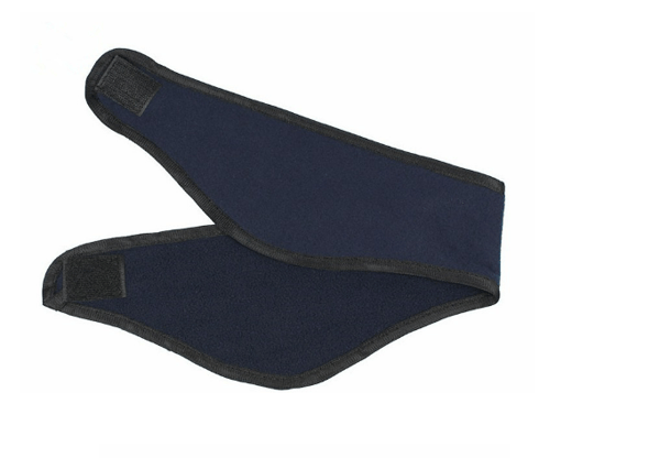 Dobbeltlags fleece pandebånd til vinter NavyBlue