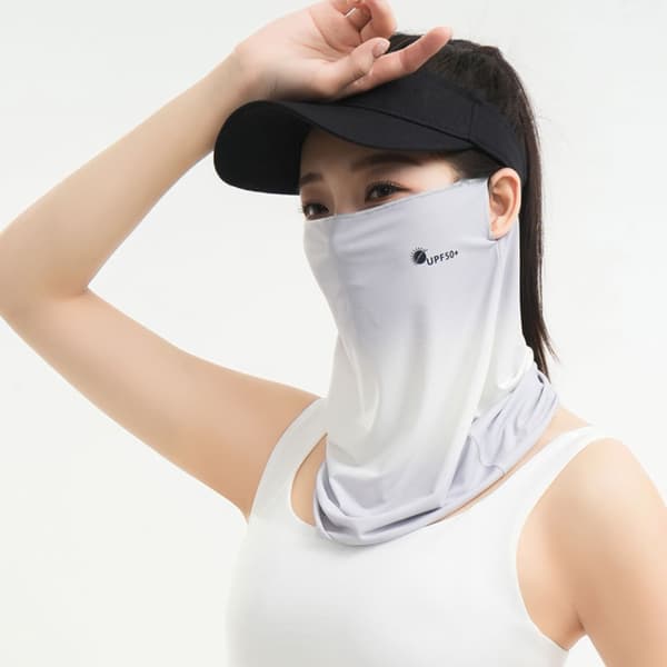 Sommar Utomhus Cykling Ansiktsmask Grey