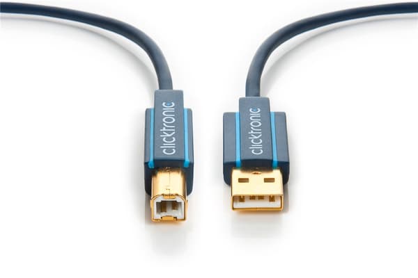 Sovitinkaapeli USB-A:sta USB-B 2.0:aan