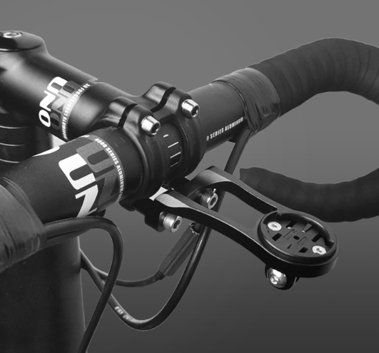 Beslag til cykelcomputer Black Garmin/Bryton