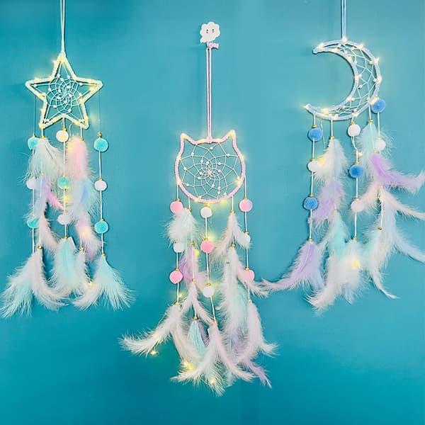 Månedrømfangervægophæng, Boho Chic soveværelsesindretning