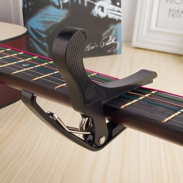 Gitarkapo for akustiske og klassiske gitarer Black